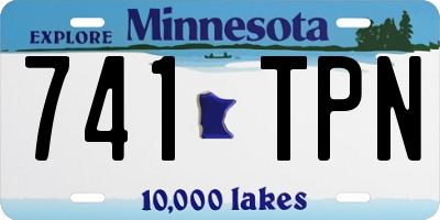 MN license plate 741TPN