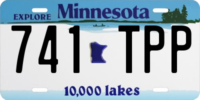 MN license plate 741TPP