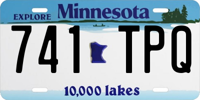 MN license plate 741TPQ