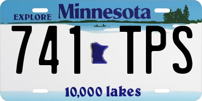 MN license plate 741TPS