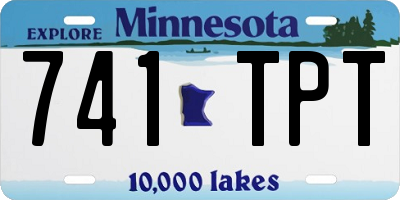 MN license plate 741TPT