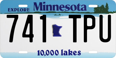 MN license plate 741TPU
