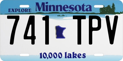 MN license plate 741TPV