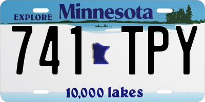 MN license plate 741TPY