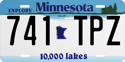 MN license plate 741TPZ