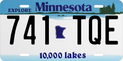 MN license plate 741TQE