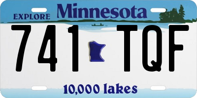 MN license plate 741TQF