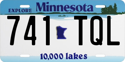 MN license plate 741TQL