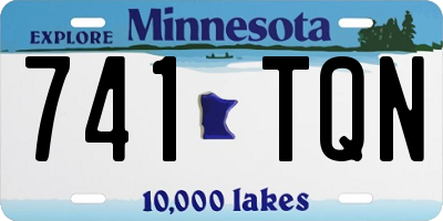 MN license plate 741TQN