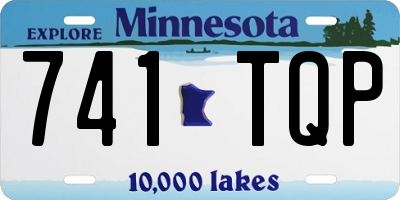 MN license plate 741TQP