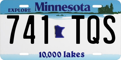 MN license plate 741TQS