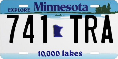 MN license plate 741TRA