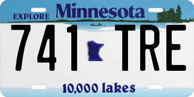 MN license plate 741TRE