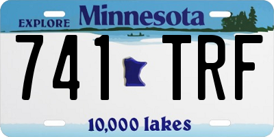 MN license plate 741TRF