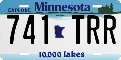 MN license plate 741TRR