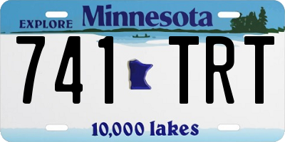 MN license plate 741TRT