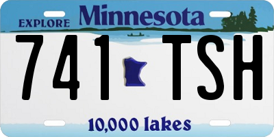 MN license plate 741TSH