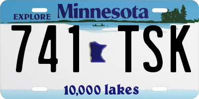 MN license plate 741TSK
