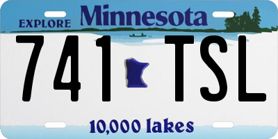 MN license plate 741TSL