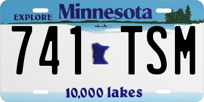 MN license plate 741TSM