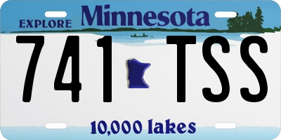 MN license plate 741TSS