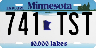 MN license plate 741TST