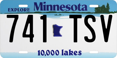 MN license plate 741TSV