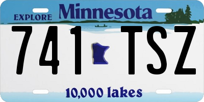 MN license plate 741TSZ