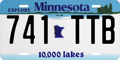 MN license plate 741TTB
