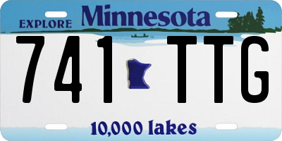 MN license plate 741TTG