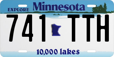 MN license plate 741TTH
