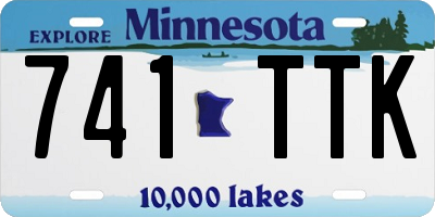 MN license plate 741TTK
