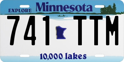 MN license plate 741TTM