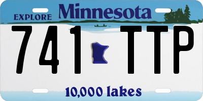 MN license plate 741TTP