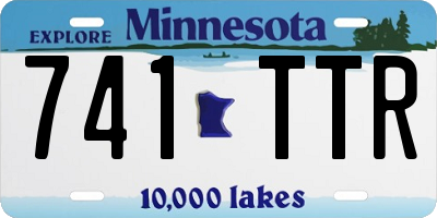 MN license plate 741TTR
