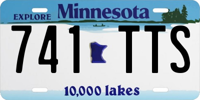 MN license plate 741TTS