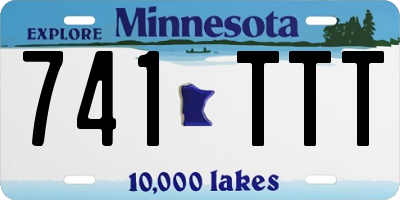 MN license plate 741TTT