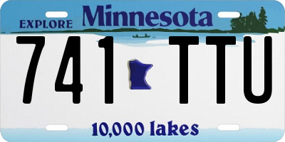 MN license plate 741TTU