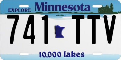 MN license plate 741TTV