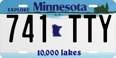 MN license plate 741TTY