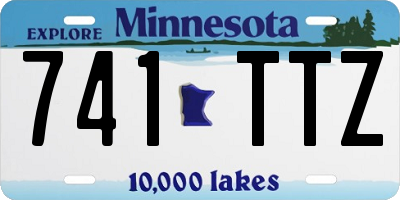 MN license plate 741TTZ