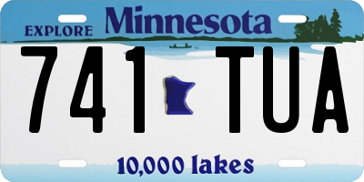 MN license plate 741TUA