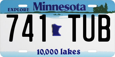 MN license plate 741TUB