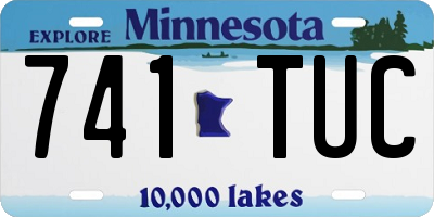 MN license plate 741TUC
