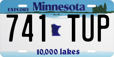 MN license plate 741TUP