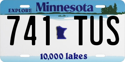 MN license plate 741TUS