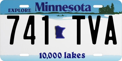 MN license plate 741TVA