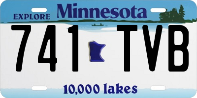 MN license plate 741TVB