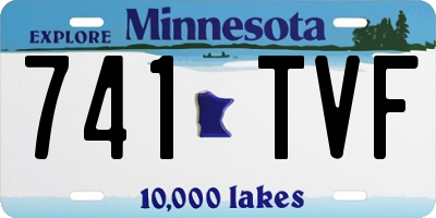 MN license plate 741TVF