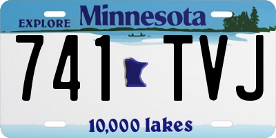 MN license plate 741TVJ